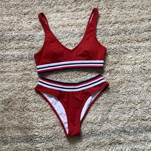 Cupshe bikini maroon